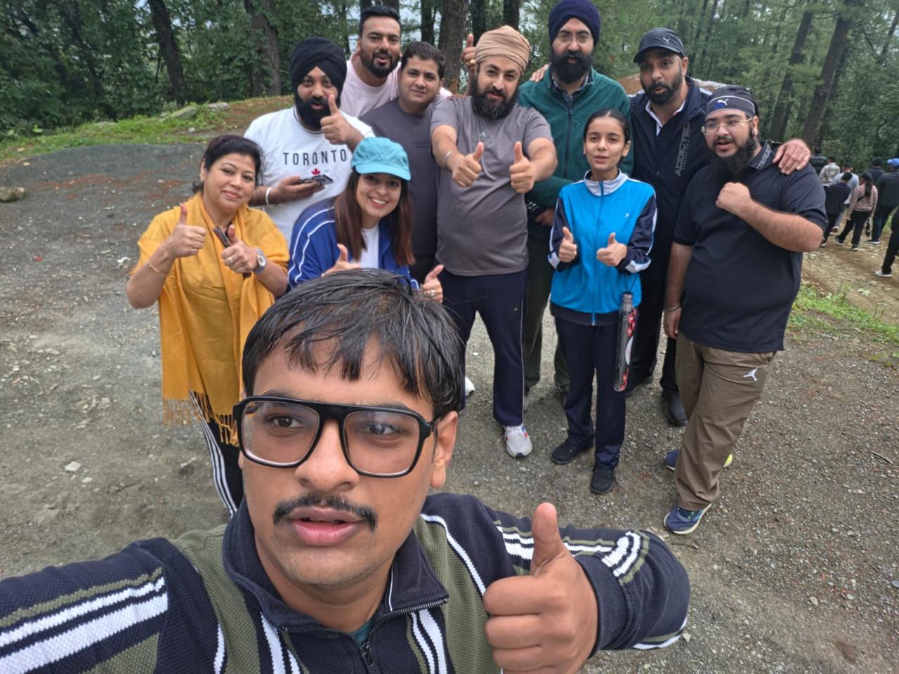 Texla participants taking an outdoor group selfie