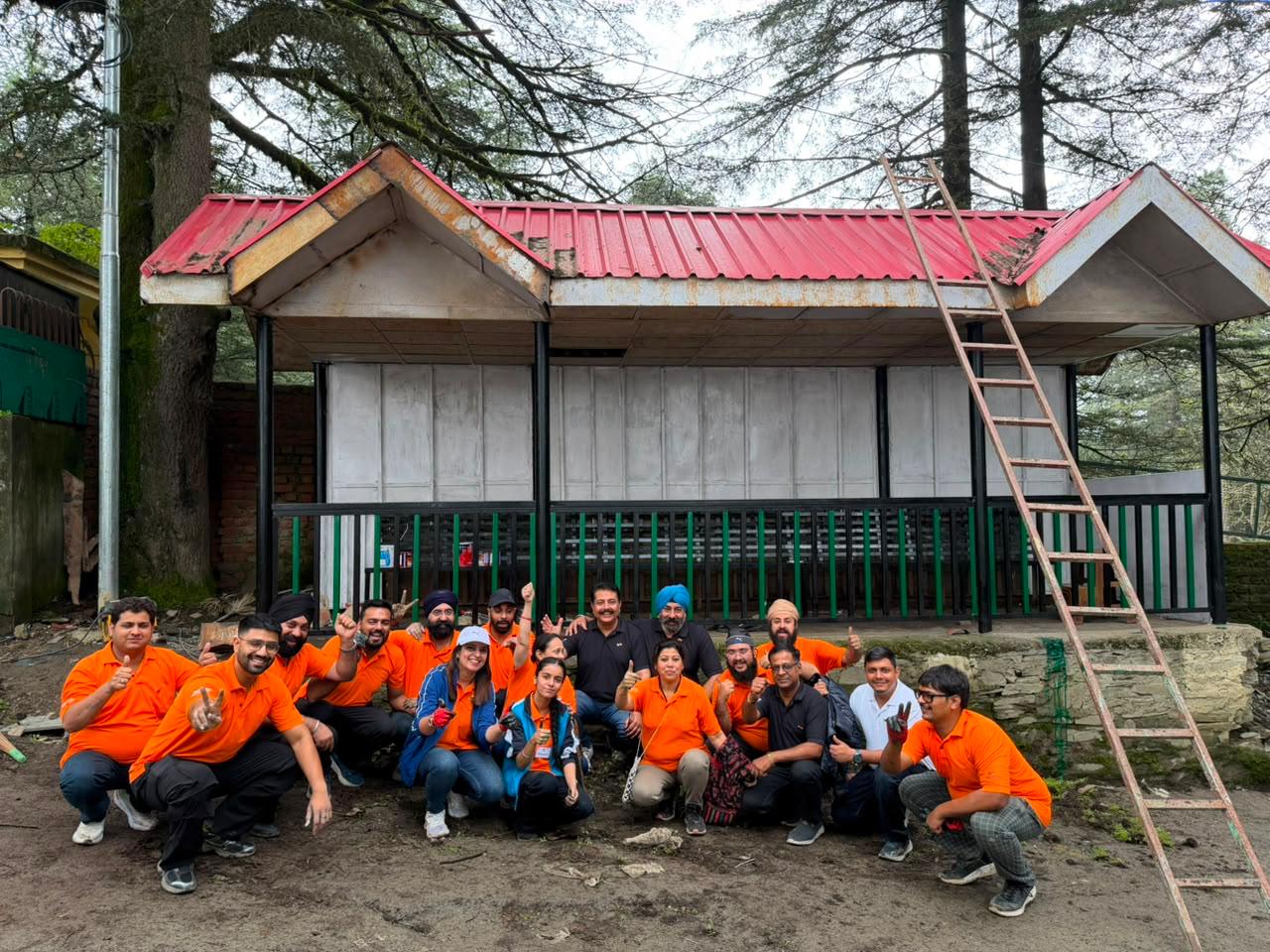 Texla participants after completing service work