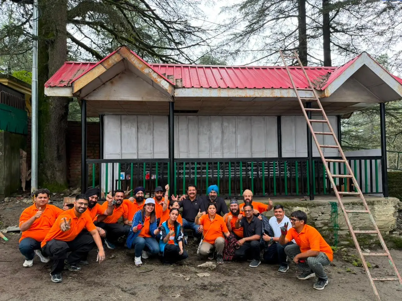 Texla participants after completing service work
