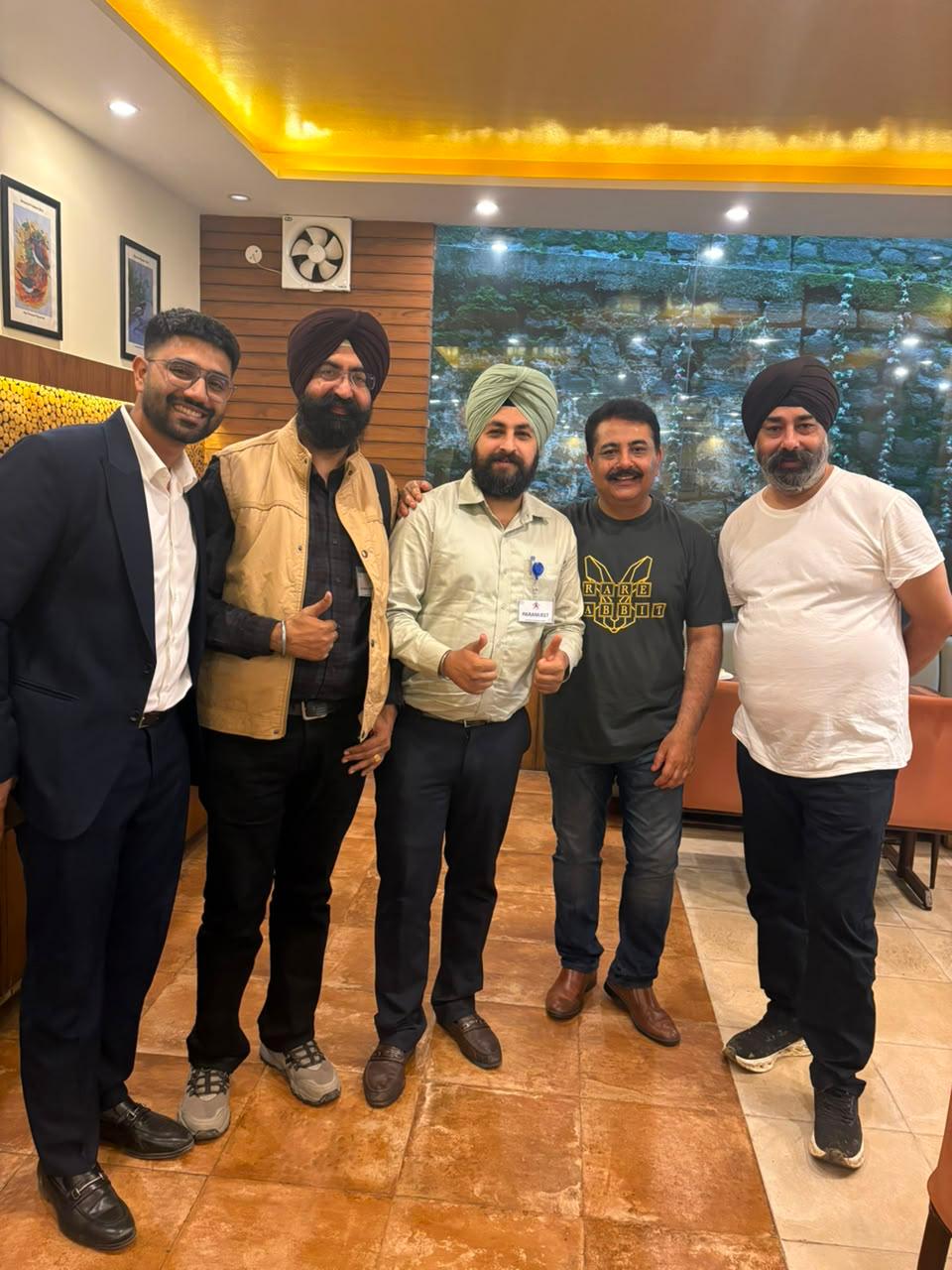 Texla participants together at an evening gathering